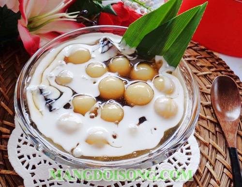 Cách nấu chè nếp lá dứa thơm ngon ngọt ngào dùng làm món tráng miệng hay món ăn vặt ngon 10