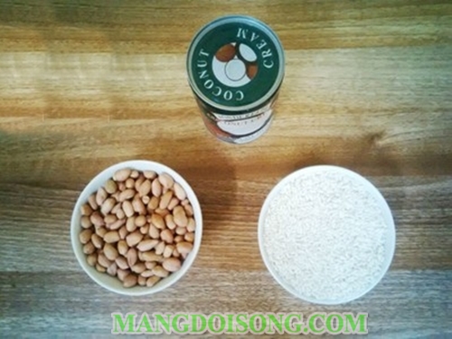 Cách nấu xôi đậu phộng bằng nồi cơm điện thơm ngon dẻo như xôi hông bằng xửng 1