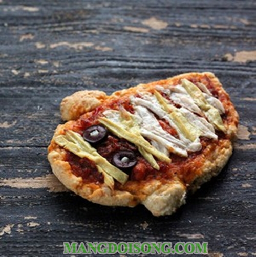 Món ngon Halloween bánh pizza hình con ma độc đáo ngon miệng dễ làm 7