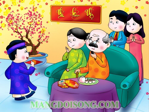 Những câu chúc tết hay ý nghĩa mẹ nên dạy các bé chúc mọi người 12