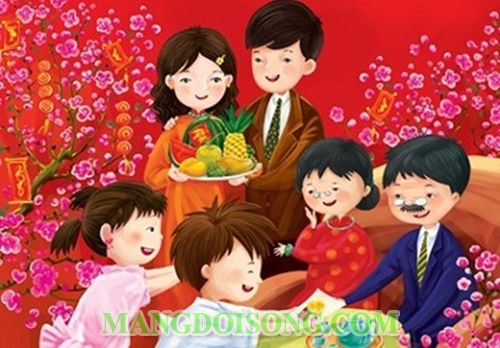 Những câu chúc tết hay ý nghĩa mẹ nên dạy các bé chúc mọi người 5