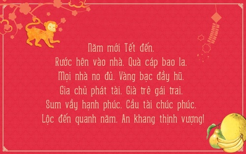 Những lời chúc tết hay nhất năm 2016 cho ông bà cha mẹ cô dì chú bác anh chị em người yêu sếp đồng nghiệp 5