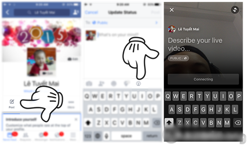 Cách cài đặt và sử dụng live stream video trên facebook cho hệ điều hành Ios - Android - Windowphone 1
