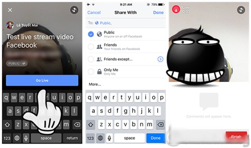 Cách cài đặt và sử dụng live stream video trên facebook cho hệ điều hành Ios - Android - Windowphone 2
