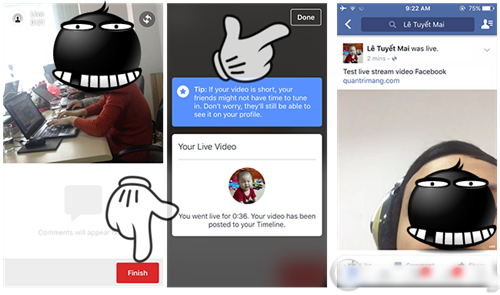 Cách cài đặt và sử dụng live stream video trên facebook cho hệ điều hành Ios - Android - Windowphone 3