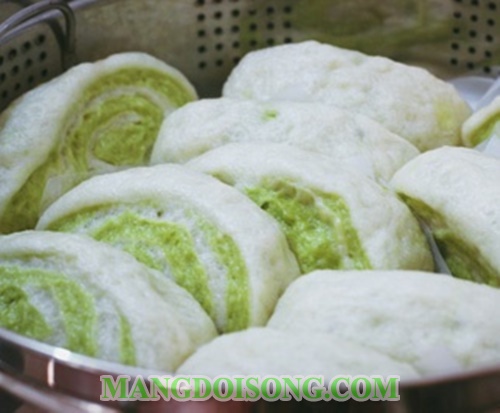 Cách làm bánh bao chay lá dứa 2 màu thơm ngon hảo hạng cho ngày rằm 11