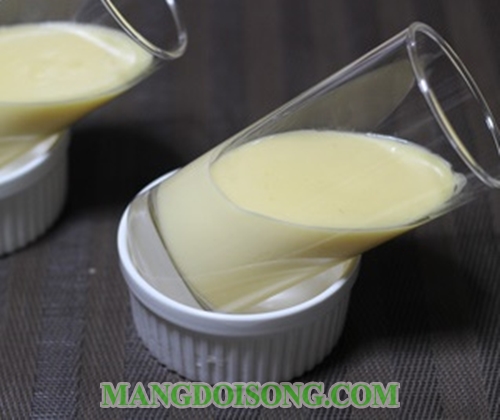 Cách làm bánh flan rau câu sữa hoa anh đào ngon đẹp mắt như nhà hàng 11