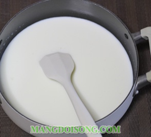 Cách làm bánh flan rau câu sữa hoa anh đào ngon đẹp mắt như nhà hàng 3