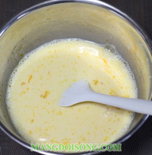 Cách làm bánh flan rau câu sữa hoa anh đào ngon đẹp mắt như nhà hàng 5