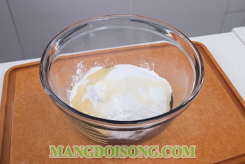 Cách làm bánh mochi nhật không cần lò nướng nhân sầu riêng thơm lừng 3