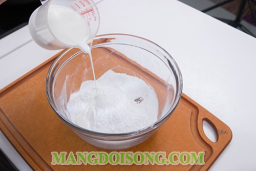 Cách làm bánh mochi nhật không cần lò nướng nhân sầu riêng thơm lừng 4