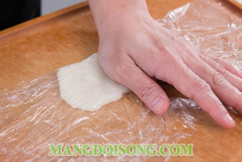 Cách làm bánh mochi nhật không cần lò nướng nhân sầu riêng thơm lừng 7