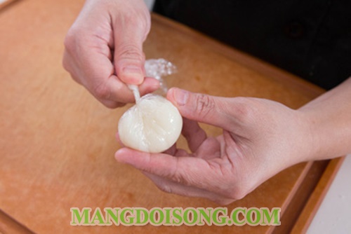 Cách làm bánh mochi nhật không cần lò nướng nhân sầu riêng thơm lừng 9