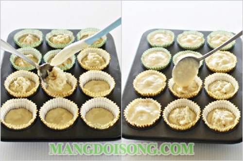 Cách làm bánh muffin sầu riêng thơm ngon hấp dẫn mừng ngày giáng sinh 3