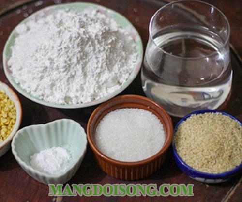 Cách làm bánh rán ngọt Hà Nội đơn giản nhất với nhân đậu xanh lúc lắc vỏ bao vừng 1