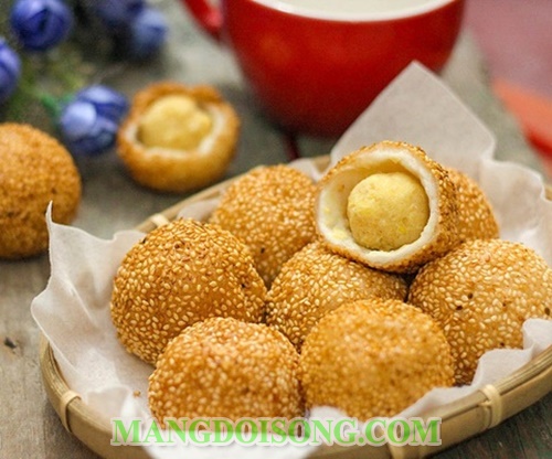 Cách làm bánh rán ngọt Hà Nội đơn giản nhất với nhân đậu xanh lúc lắc vỏ bao vừng 15