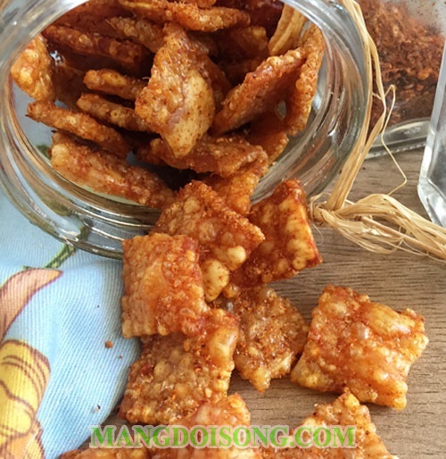 Cách làm da heo chiên giòn tẩm muối ớt không cần phơi nắng 9