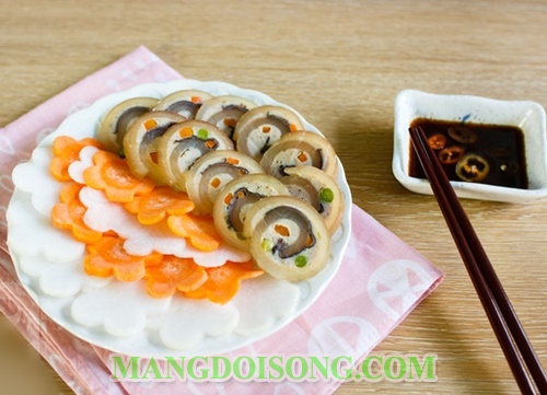 Cách làm giò bì ngon hình hoa cực đẹp cho ngày tết 10