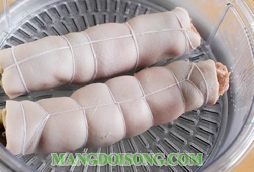 Cách làm giò bì ngon hình hoa cực đẹp cho ngày tết 8