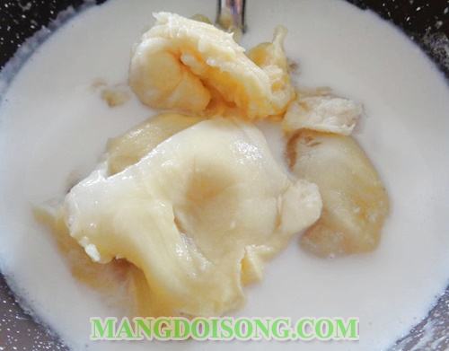 Cách làm kem sầu riêng ngon đơn giản tại nhà không cần máy 3