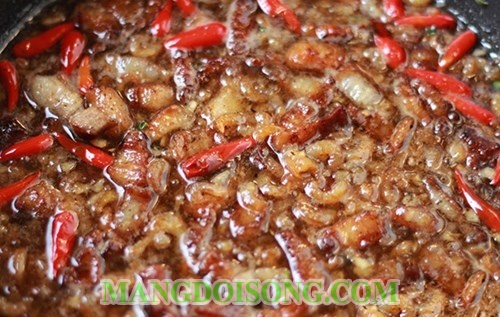 Cách làm kho quẹt ngon chấm rau luộc với thịt ba rọi tôm khô như trong nhà hàng 7