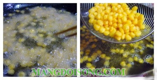 Cách làm ngô chiên giòn xù bằng bơ thơm ngon bắt mắt 7