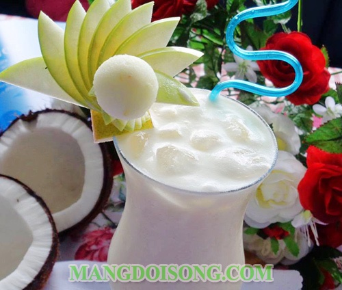 Cách làm sinh tố dừa sáp ngon béo ngậy giải nhiệt ngày hè 6