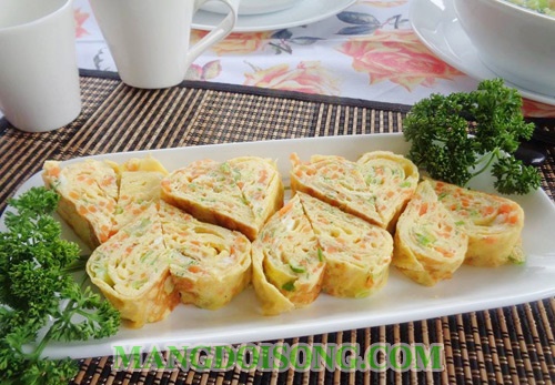 Cách làm trứng cuộn đơn giản mà ngon hình trái tim để tặng mẹ nhân ngày của mẹ 4