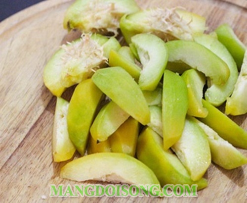 Cách nấu bún sườn chua ngọt đặc sản Cần Thơ từ trái cóc chín dùng để ăn hay để bán 4