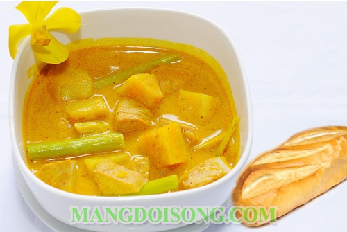 Cách nấu cà ri chay ngon nhất đơn giản cho ngày rằm tháng bảy 7