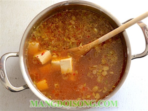 Cách nấu canh đậu phụ ngon thanh mát giảm cân cho bạn gái vòng eo con kiến 5