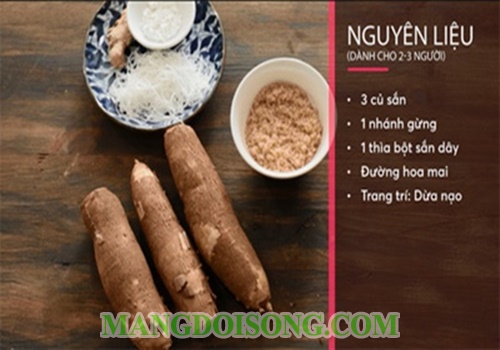 Cách nấu chè sắn nóng dừa nạo thơm ngon hấp dẫn ngày đông 1