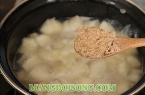 Cách nấu chè sắn nóng dừa nạo thơm ngon hấp dẫn ngày đông 7