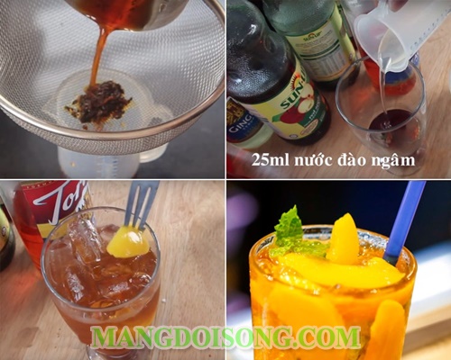 Cách pha trà đào ngon tại nhà thơm ngon đơn giản đập tan cơn khát mùa hè 2