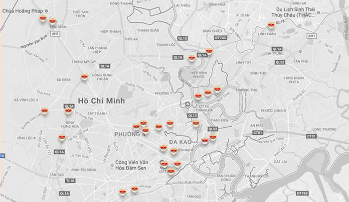 Địa điểm chốt CSGT đo nồng độ cồn thường trực tại Tp.HCM từ 16/8/2016 1