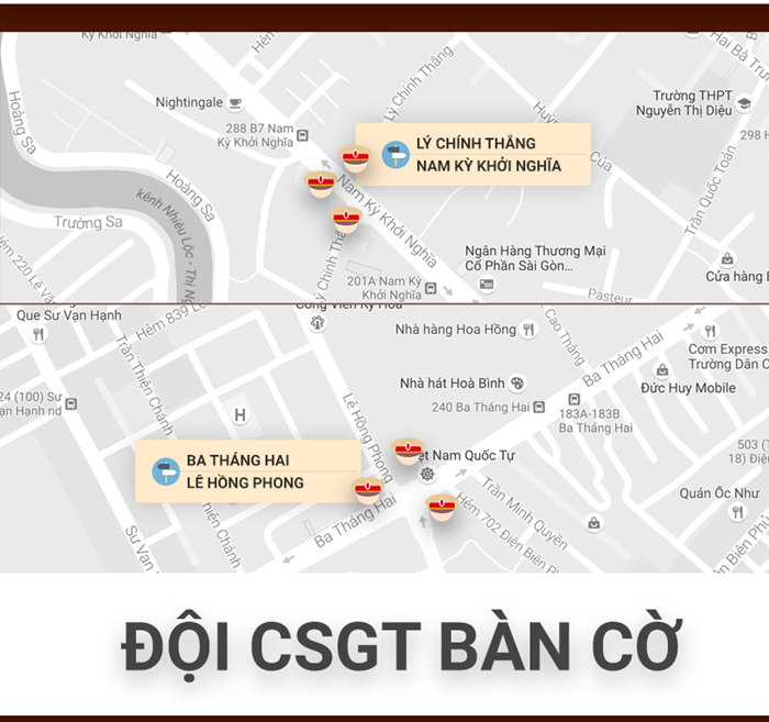 Địa điểm chốt CSGT đo nồng độ cồn thường trực tại Tp.HCM từ 16/8/2016 12