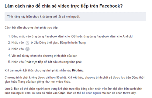 Live Video facebook - Làm cách nào để chia sẻ video trực tiếp trên Facebook 1
