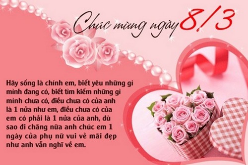 Lời chúc 8/3 ý nghĩa hay nhất dành tặng mẹ tặng người yêu - vợ 4