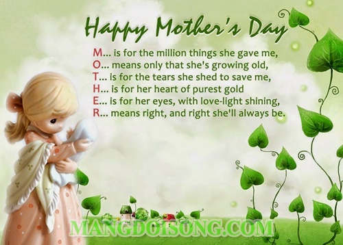 Lời chúc hay cho ngày của mẹ - Tin nhắn ý nghĩa gởi tặng mẹ nhân ngày của mẹ - Những câu nói hay về mẹ ý nghĩa nhất 1