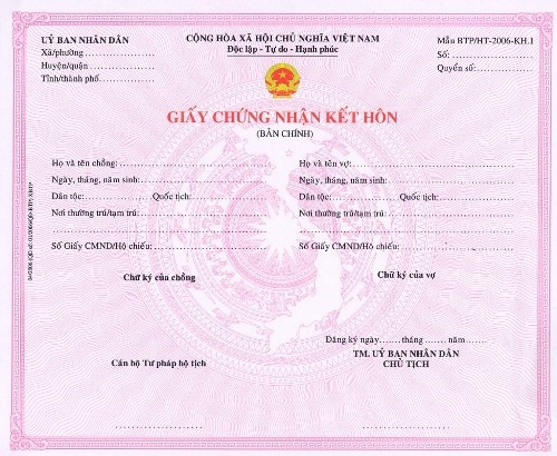 Thủ tục đăng ký kết hôn 2016 - kết hôn với người nước ngoài 1