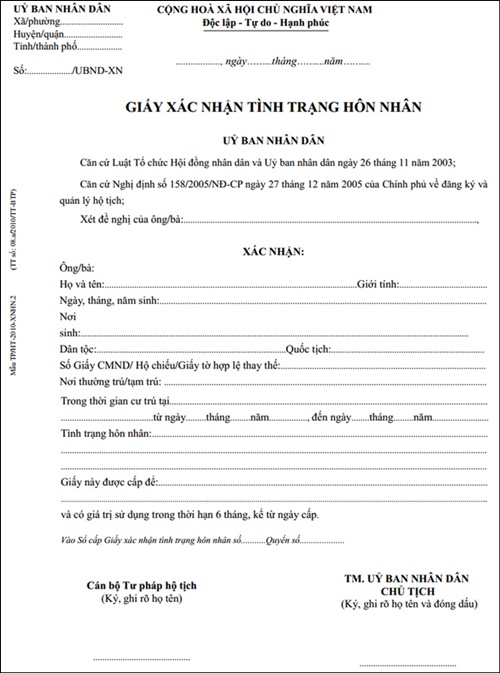 Thủ tục đăng ký kết hôn 2016 - kết hôn với người nước ngoài 4