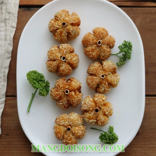 Cách làm bánh bí đỏ chiên giòn xù thơm ngon đẹp mắt 6