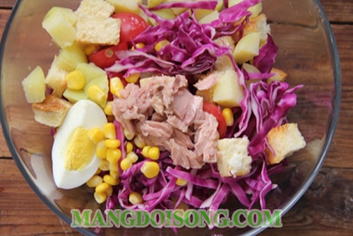 Cách làm salad bắp cải tím trộn mayonnaise giảm cân hiệu quả cho chị em phụ nữ 4