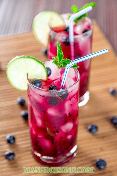 Cách làm soda việt quất ngon như mua trong nhà hàng đơn giản tại nhà 6