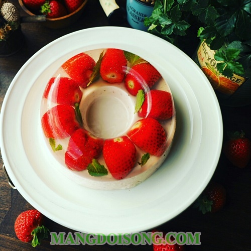 Cách làm thạch dâu tây ngon mát đẹp mắt như mua ngoài hàng 6