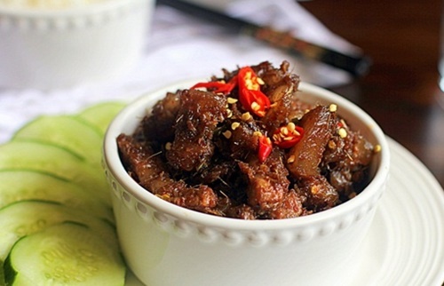 Cách làm thit kho mắm ruốc cho bữa cơm ngày mưa lạnh 6