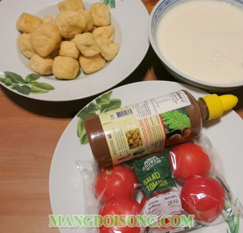 Cách nấu bún riêu chay ngon đơn giản bằng sữa đậu nành 1