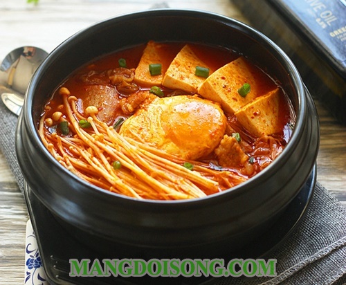 Cách nấu canh kim chi 6