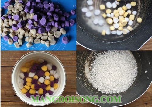 Cách nấu chè khoai lang khoai môn ngon mát giải nhiệt ngày hè 3