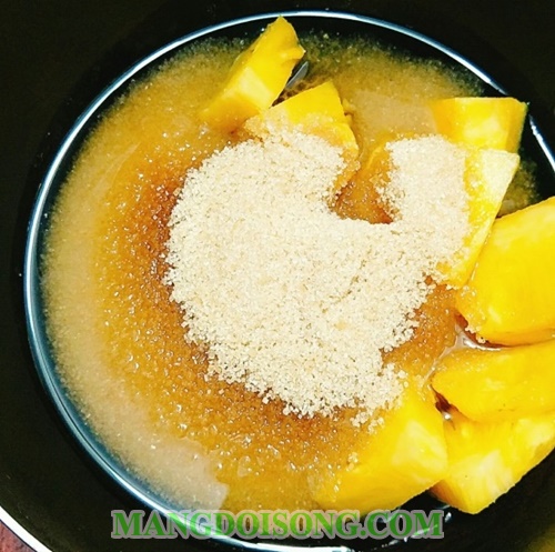 Cách nấu nước đường làm bánh trung thu hay ăn sương sáo chuẩn không cần chỉnh 3